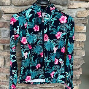 TOMMY BAHAMA UPF 50 Long Sleeve Full Zip Golf Popover Jacket Small NWT